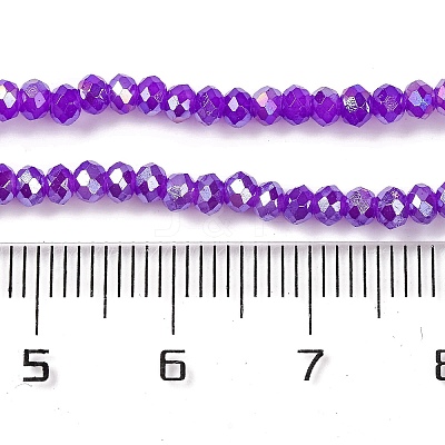 Baking Electroplate Glass Beads Strands LS-DGLA-A039-J2MM-B05-1