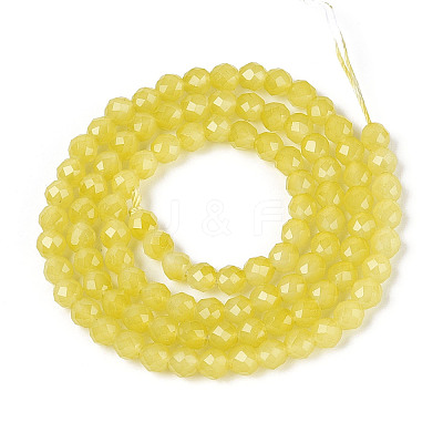 Imitation Jade Glass Beads Strands GLAA-T028-4mm-11J-1