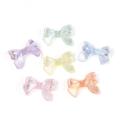 UV Plating Transparent Acrylic Beads OACR-N143-02-1