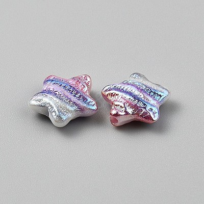 15Pcs Printed Resin Beads RESI-CJC0006-036A-1
