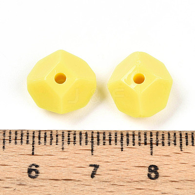 Opaque Acrylic Beads SACR-T017-38C-1