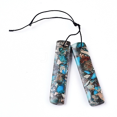 Natural Mixed Gemstone Pendants G-G827-05-1