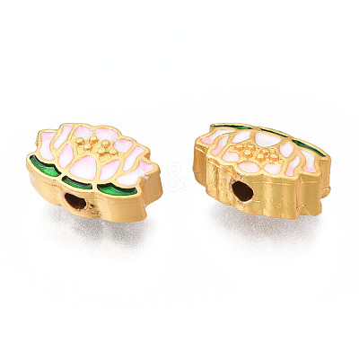 Rack Plating Alloy Enamel Beads ENAM-N056-030-1