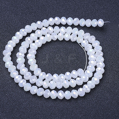 Electroplate Glass Beads Strands EGLA-A044-J4mm-B05-1