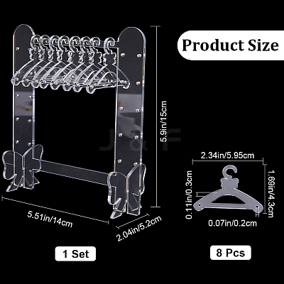 1 Set Acrylic Earring Display Stands EDIS-CP0001-13-1