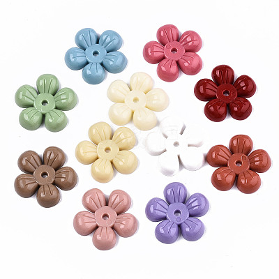 Opaque Resin Beads X-RESI-T048-11B-1