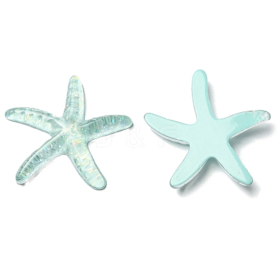Translucent Resin Sea Animal Cabochons RESI-B016-01F-1