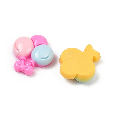 Opaque Resin Enamel Cabochons CRES-D308-13-1