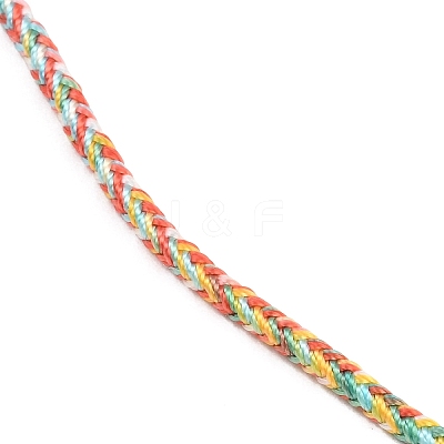 Braided Polycotton Cord Necklaces Making MAK-F038-B18-G-1