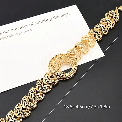 Elegant Vintage Style Brass Link Bracelets for Women TD0107-2-1
