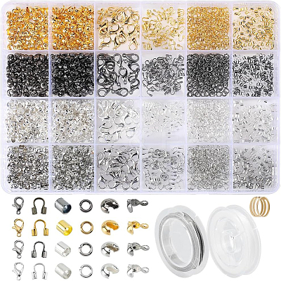 DIY Brass & Alloy & Iron Jewelry Making Finding Kits DIY-SP0003-21-1