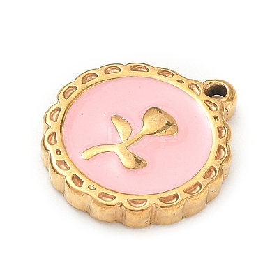 304 Stainless Steel Enamel Pendants SA-CBA8A4A-04B-G-1
