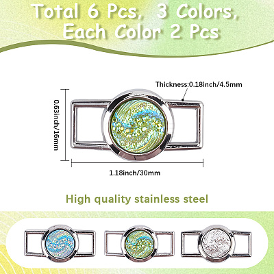 Alloy & Resin Shoelace Charms FIND-CP0002-94B-1