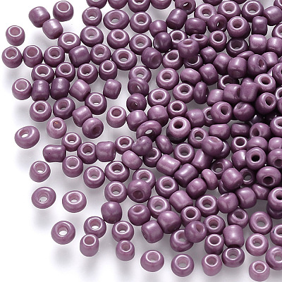 8/0 Baking Paint Glass Round Seed Beads LS-SEED-C029-B-18-1