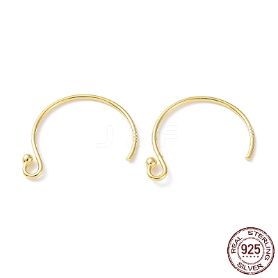 925 Sterling Silver Earring Hooks STER-E068-05G-1