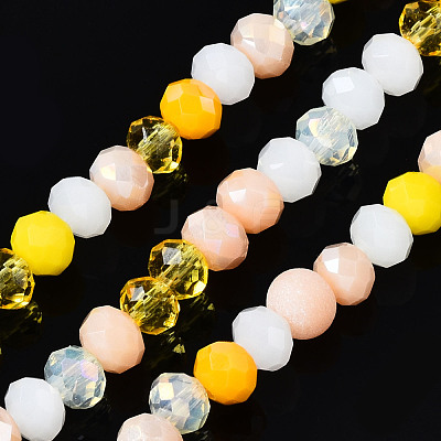 Electroplate Glass Beads Strands EGLA-T020-12D-1