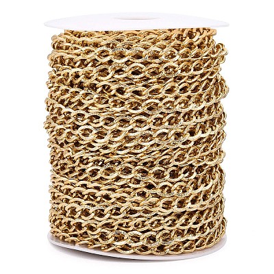 Aluminium Textured Curb Chains CHA-T001-45G-1