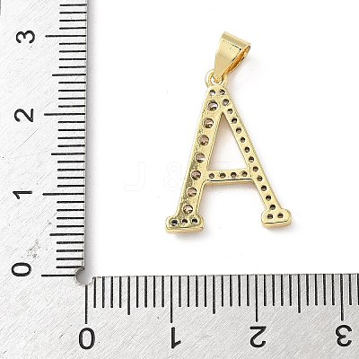 Brass Micro Pave Cubic Zirconia Pendants KK-L239-057G-1