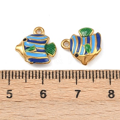 304 Stainless Steel Enamel Pendants STAS-C150-01H-1