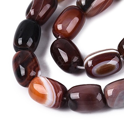 Natural Agate Beads Strands G-N356-02B-03-1