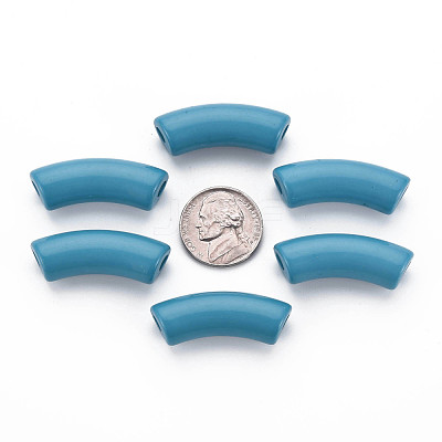 Opaque Acrylic Beads MACR-S372-001B-18-4530-1