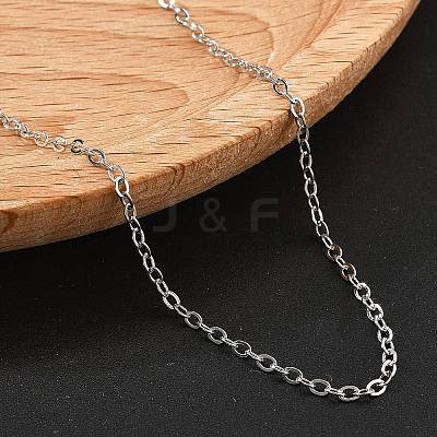 Brass Cable Chains Necklaces for Women NJEW-D302-47P-1