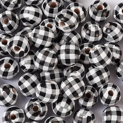 Natural Wooden Beads WOOD-TAC0010-05A-1
