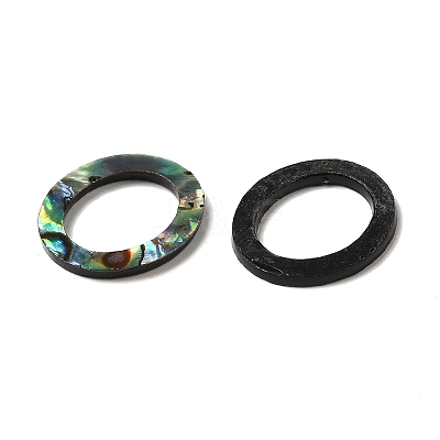 Natural Abalone Shell/Paua Shell Cabochons SHEL-K006-13B-1