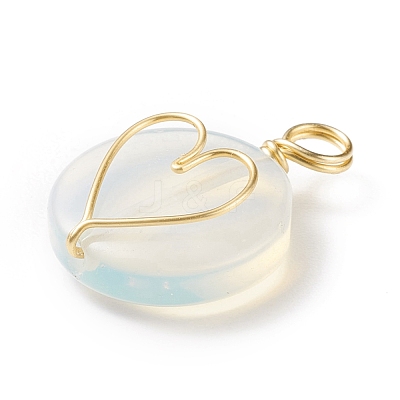 Opalite Pendants PALLOY-JF01751-04-1