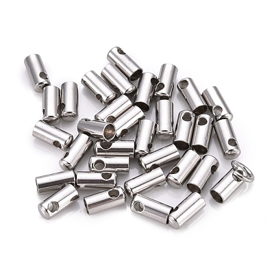 Tarnish Resistant 201 Stainless Steel Cord Ends STAS-F250-10P-L-1