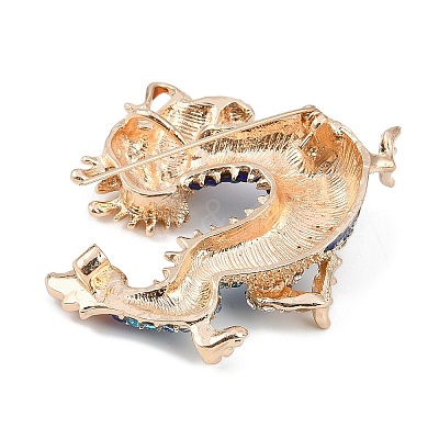Dragon Alloy Rhinestones Brooches JEWB-S022-09B-1