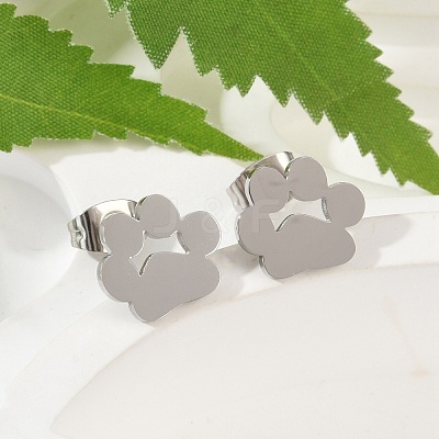 Tarnish Resistant 304 Stainless Steel Stud Earrings EJEW-E254-01P-1