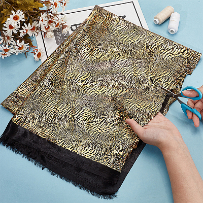 Gilding Polyester Fabric AJEW-WH0314-514C-1