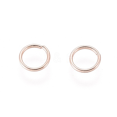 304 Stainless Steel Open Jump Rings STAS-O098-01RG-06-1