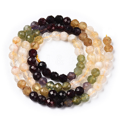 Natural & Synthetic Mixed Gemstone Beads Strands G-D080-A01-01-29-1