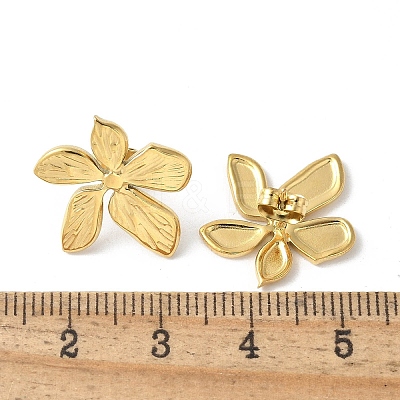 304 Stainless Steel Stud Earrings EJEW-S257-01G-1