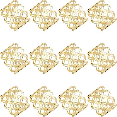 Iron Hollow Napkin Rings AJEW-WH0258-031-1