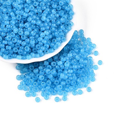 6/0 Transparent Inside Colours Glass Seed Beads SEED-N008-08F-1