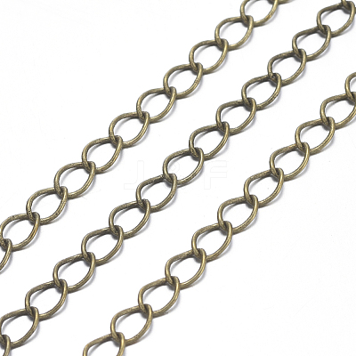 Brass Twisted Chains CHC-Q001-5x4mm-AB-1