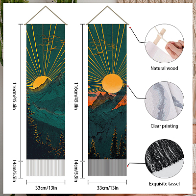 Polyester Wall Hanging Tapestry AJEW-WH0399-134-1