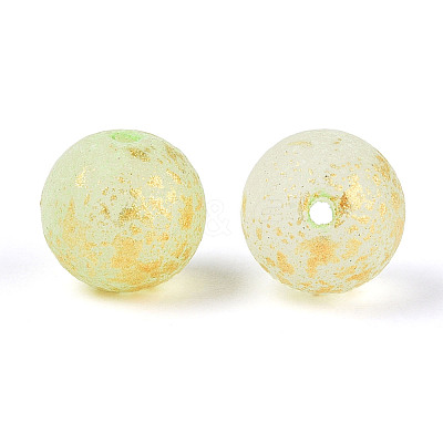 Baking Paint Glass Beads DGLA-N014-8mm-01I-1