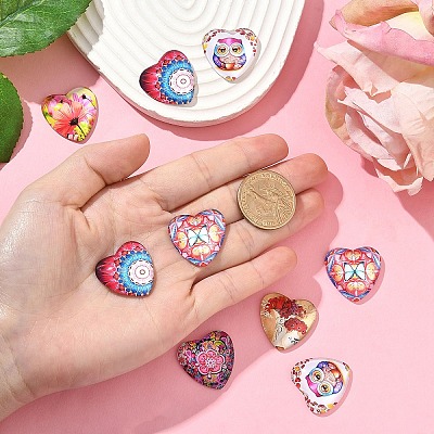 Glass Cabochons GGLA-YWC0001-01A-1