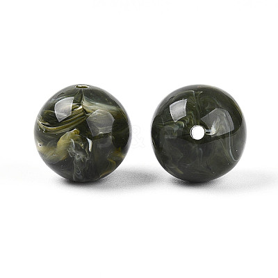 Round Acrylic Imitation Gemstone Beads OACR-R029-16mm-20A-1