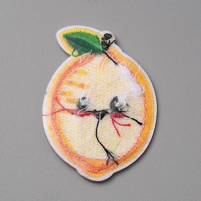 Summer Theme Polyester Computerized Embroidery Cloth Iron on/Sew on Patches PATC-WH0010-07H-1