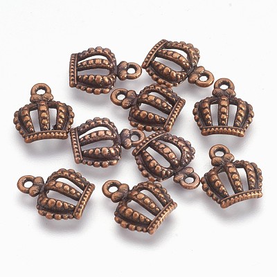 Tibetan Style Alloy Crown Charms EBB054Y-R-1