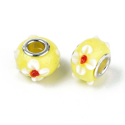 Handmade Lampwork European Beads X-LAMP-Q029-03B-1