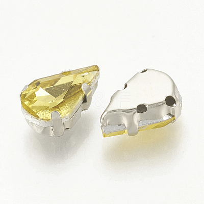 Sew on Rhinestone RGLA-T035-6x10mm-22-1