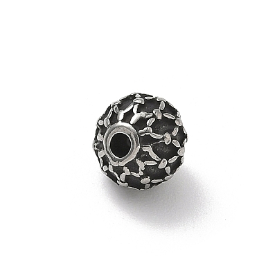 304 Stainless Steel Beads STAS-H238-08B-AS-1