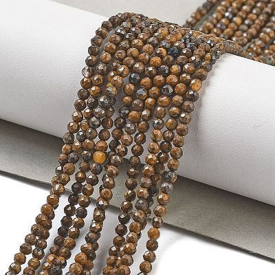 Natural Tiger Iron Beads Strands G-B120-A01-01-1