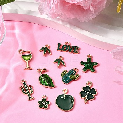 20Pcs 10 Styles Alloy Enamel Charms ENAM-FP0002-41-1